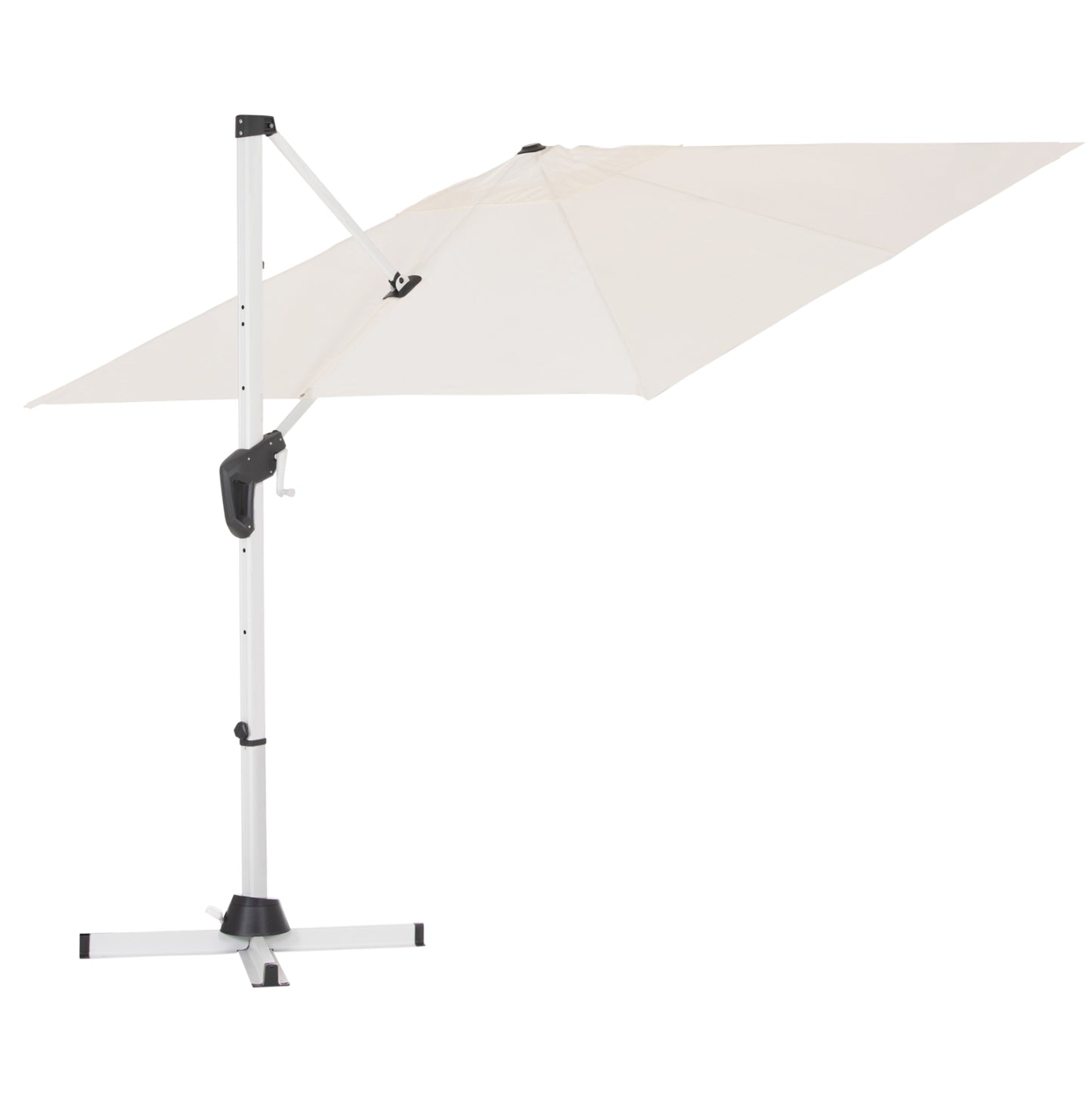 Poolside Umbrella Javante Hm6623.02 White Aluminum & Shade 2.7x2.7x2.7hcm.
