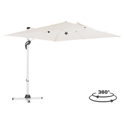 Poolside Umbrella Javante Hm6623.02 White Aluminum & Shade 2.7x2.7x2.7hcm.