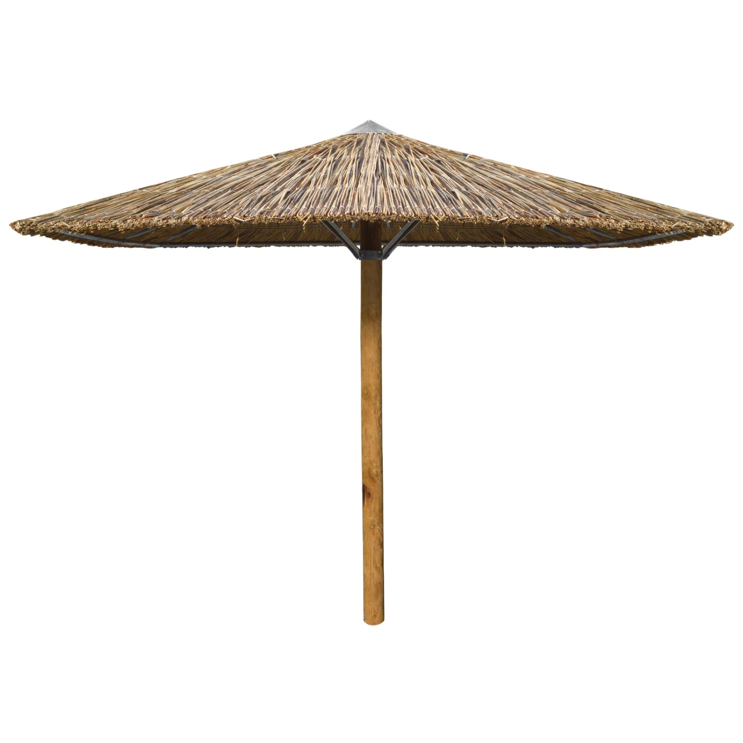 Straw Umbrella 2.5x2.5 With Pine Pole Hm5410