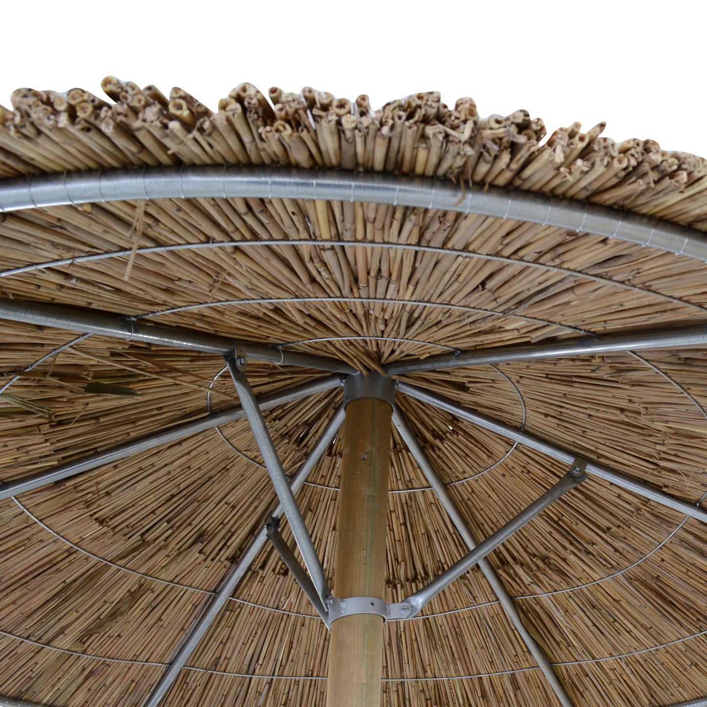 Straw Umbrella '250 With Ring And Pine Pole Hm5439