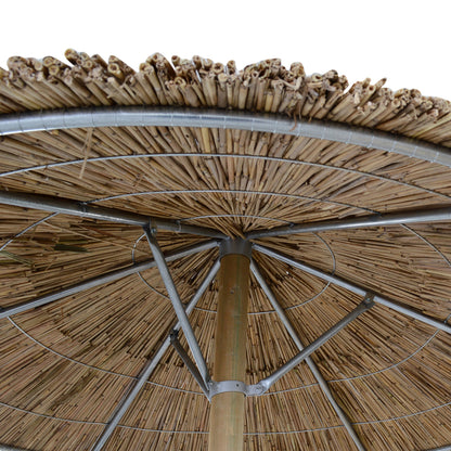 Straw Umbrella '250 With Ring And Pine Pole Hm5439