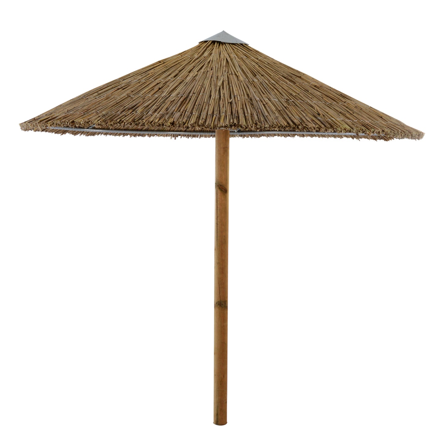 Straw Umbrella '250 With Ring And Pine Pole Hm5439