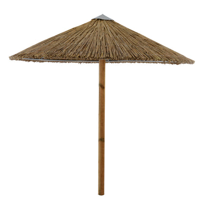 Straw Umbrella '250 With Ring And Pine Pole Hm5439