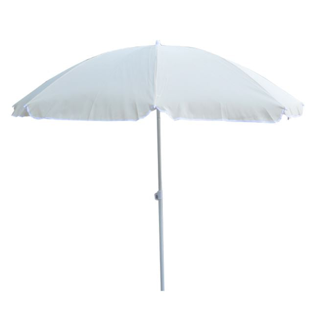 Umbrella For The Beach Fiberglass Rays 2m Hm6015.01 White