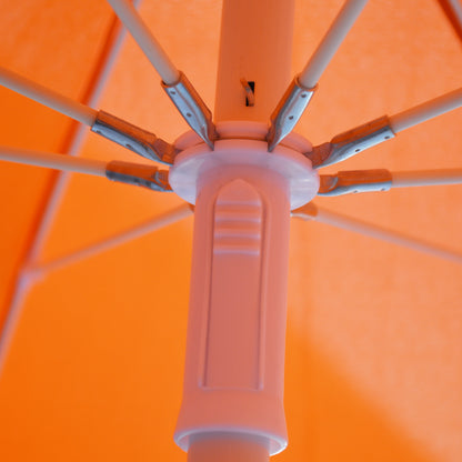 Umbrella For The Beach Fiberglass Rays 2m Hm6015.02 Orange