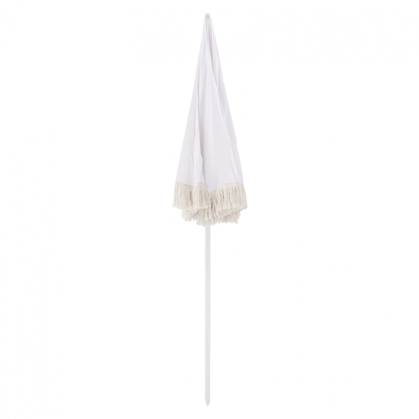 Beach Umbrella With Beige Macrame Frictions Hm5775.01 8 Radias Φ180Χ200m.