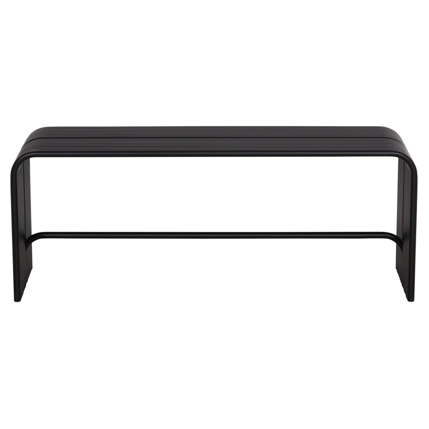 Bench 2-seater Series Intrepid Hm6327.01 Aluminum In Black 109,5x37x42hcm.