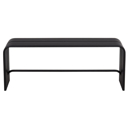 Bench 2-seater Series Intrepid Hm6327.01 Aluminum In Black 109,5x37x42hcm.