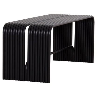 Bench 2-seater Series Intrepid Hm6327.01 Aluminum In Black 109,5x37x42hcm.