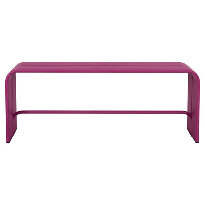Bench 2-seater Series Intrepid Hm6327.05 Aluminum In Purple Color 109,5x37x42hcm.