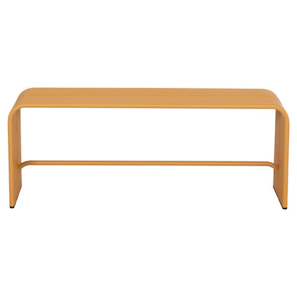 Bench 2-seater Series Intrepid Hm6327.06 Aluminum In Yellow Color 109,5x37x42hcm.
