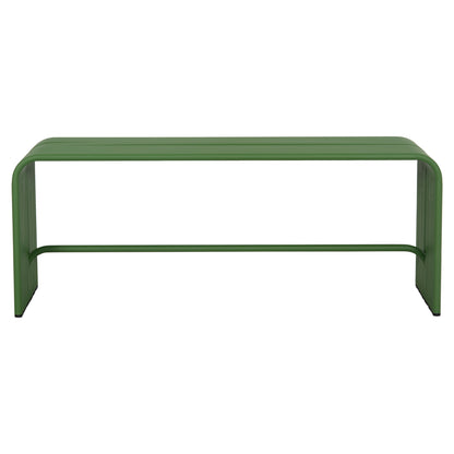 Bench 2-seater Series Intrepid Hm6327.07 Aluminum In Green Color 109,5x37x42hcm.