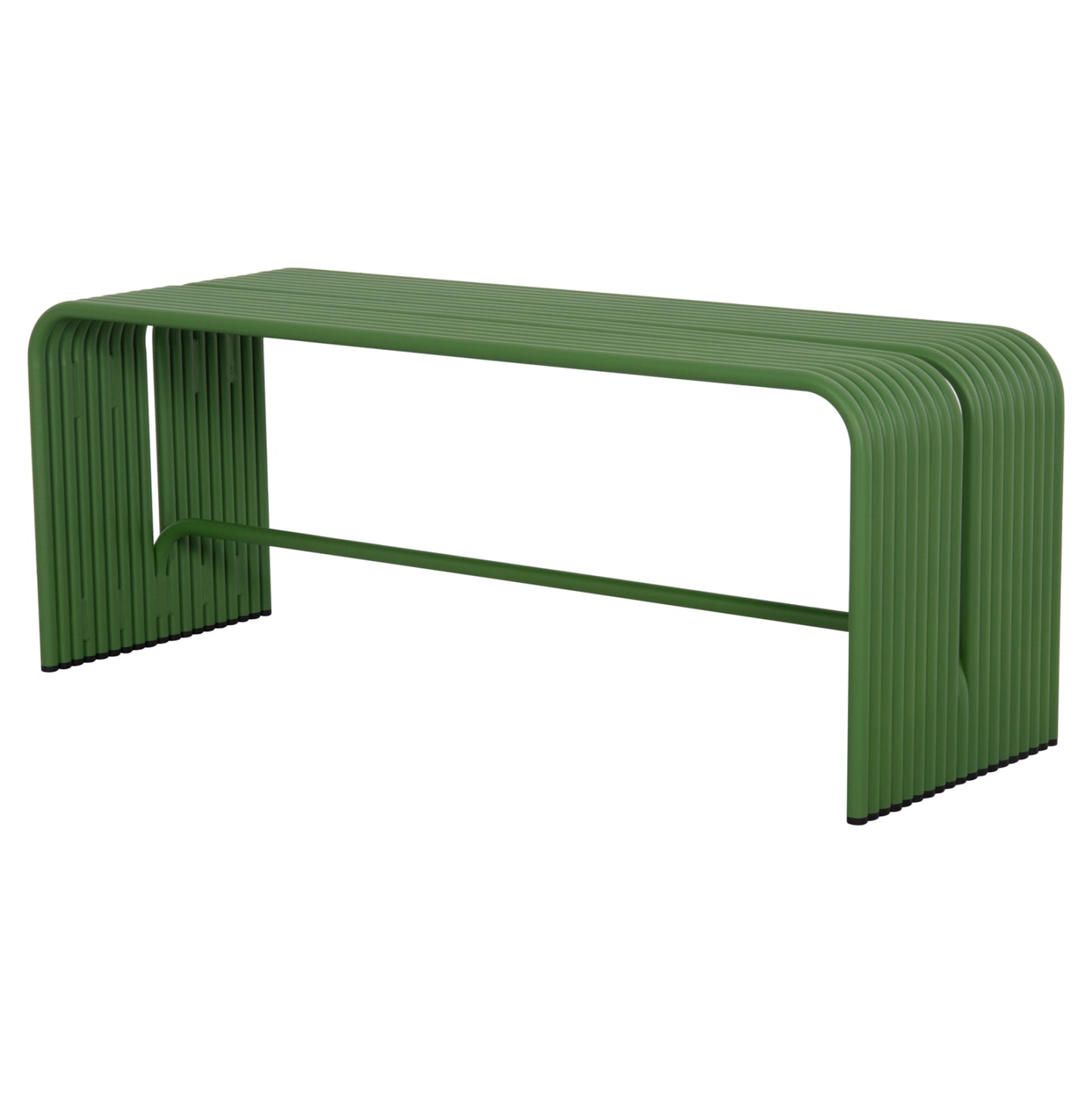 Bench 2-seater Series Intrepid Hm6327.07 Aluminum In Green Color 109,5x37x42hcm.
