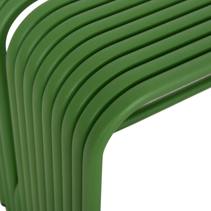 Bench 2-seater Series Intrepid Hm6327.07 Aluminum In Green Color 109,5x37x42hcm.