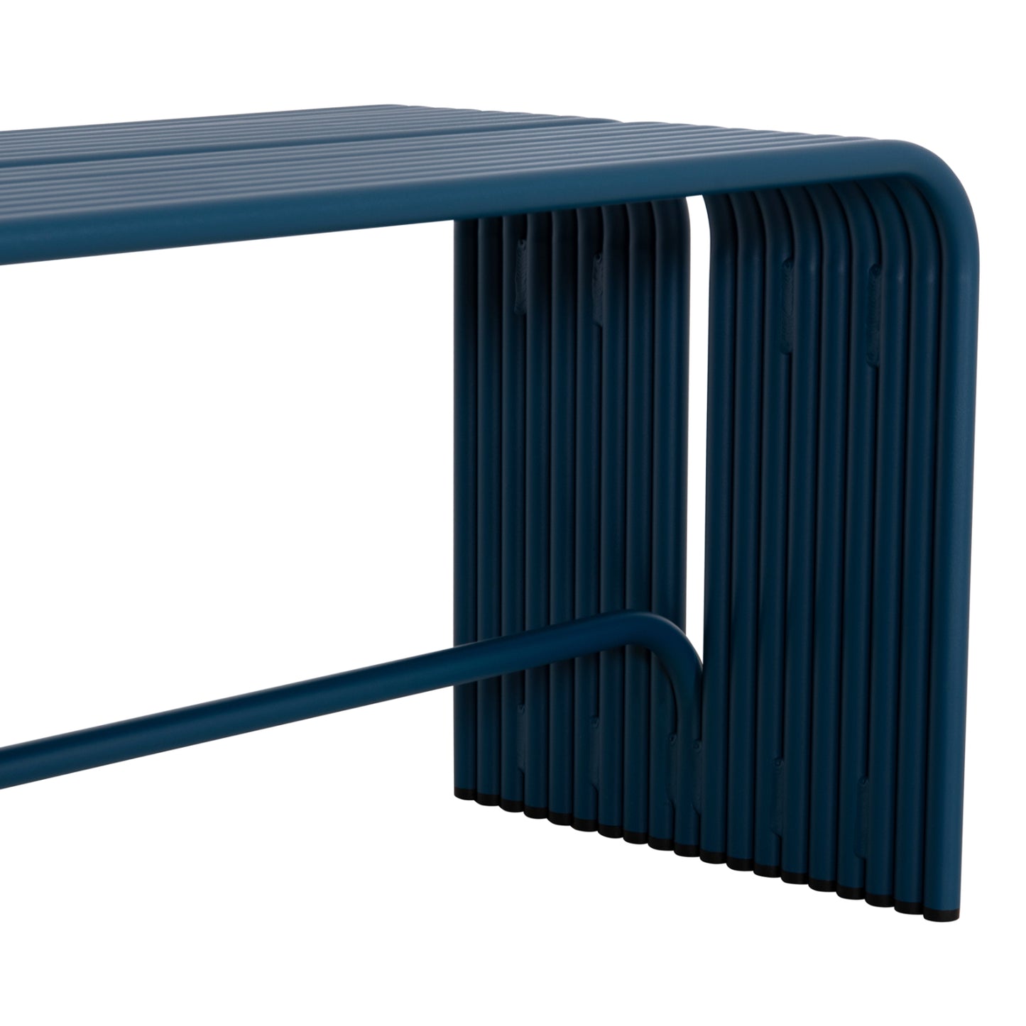 Bench 2-seater Series Intrepid Aluminum 109.5x37xH42cm