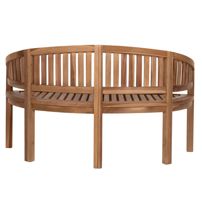 Bench 2-seater Capo Hm9538 Teak Wood In Natural Color 121x59x86hcm.