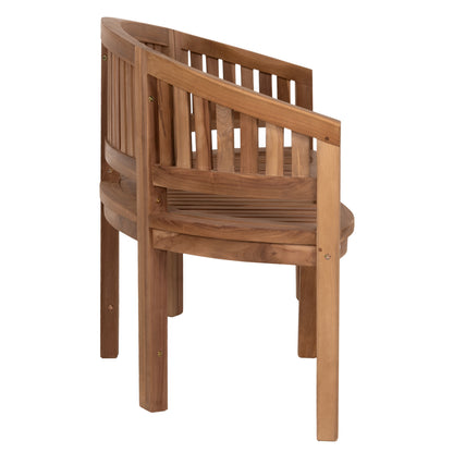Bench 2-seater Capo Hm9539 Teak Wood In Natural Color 149x59x86hcm.