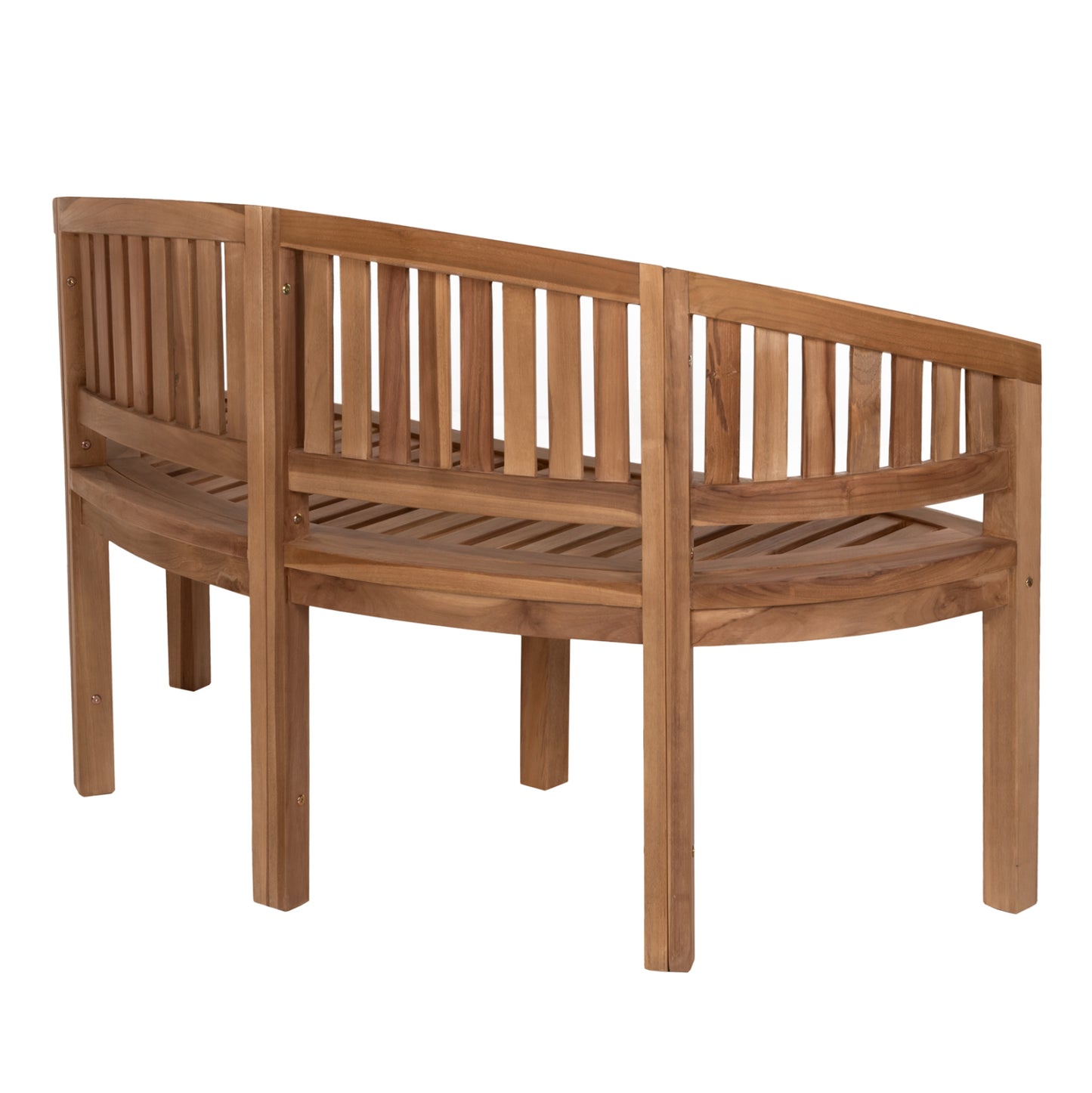 Bench 2-seater Capo Hm9539 Teak Wood In Natural Color 149x59x86hcm.