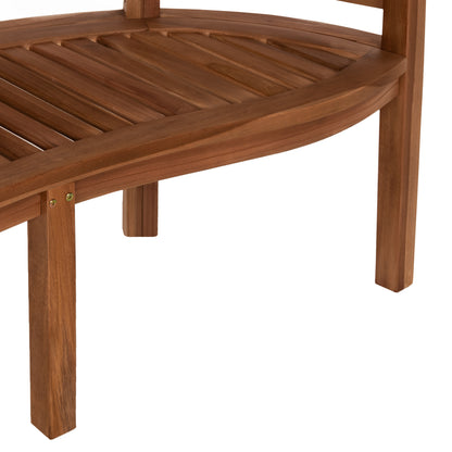 Bench 2-seater Capo Hm9539 Teak Wood In Natural Color 149x59x86hcm.
