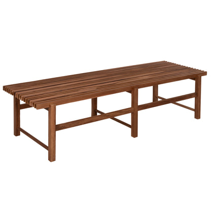 Bench 3-seater Kron Hm9537 Teak Wood In Natural Color 180x56x46hcm.