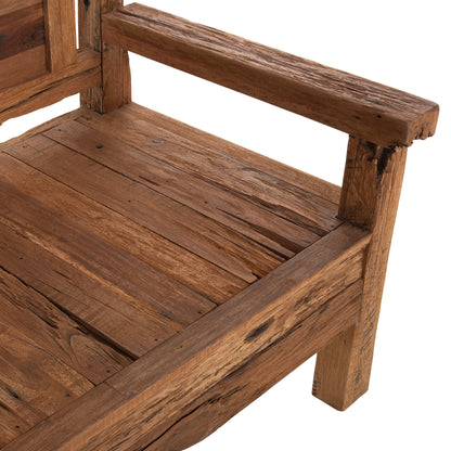 Bench 3-seater Threeway Hm9454.01 Recycled Mix Wood 159.5x80x100hcm.