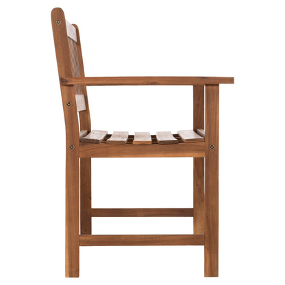 Outdoor Bench 2-seater Fornel Hm6546 Acacia Wood In Natural Color 122x56x85hcm.