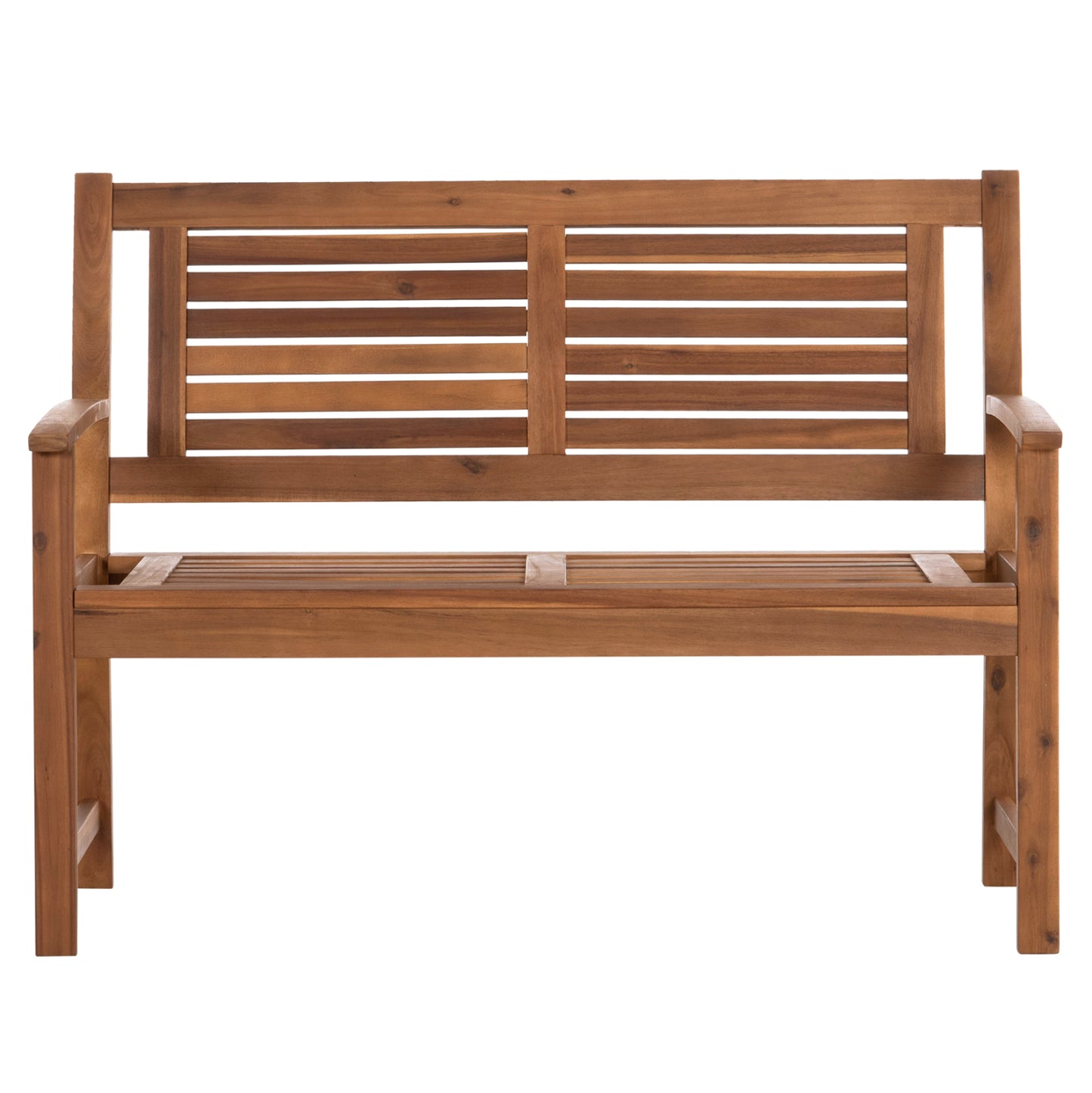 Outdoor Bench 2-seater Danny Hm6547 Acacia Wood In Natural Color 122x60x92hcm