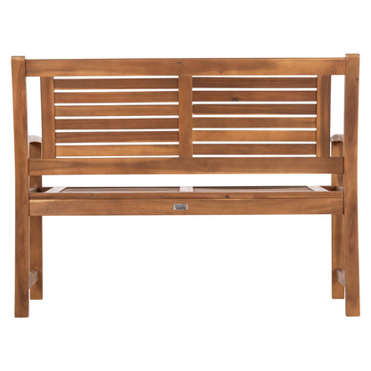 Outdoor Bench 2-seater Danny Hm6547 Acacia Wood In Natural Color 122x60x92hcm