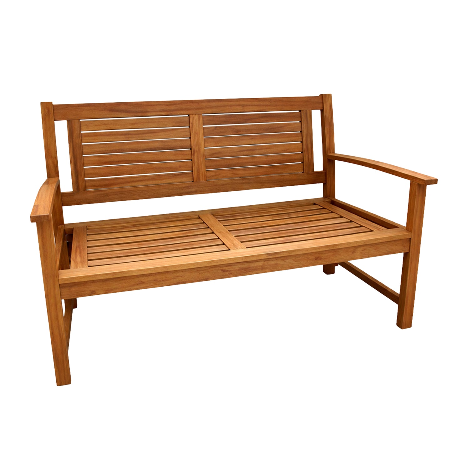 Outdoor Bench 2-seater Danny Hm6547 Acacia Wood In Natural Color 122x64.5x92.5hcm