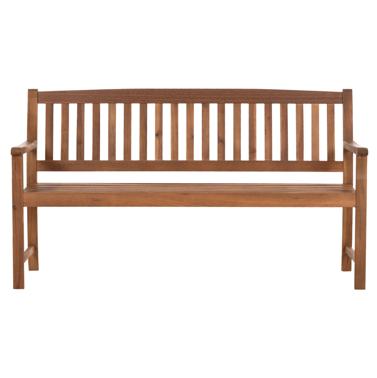 Outdoor Bench 3-seater George Hm6548 Acacia Wood In Natural Color 160x62x90hcm