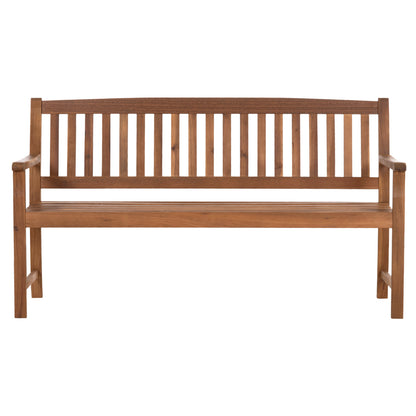Outdoor Bench 3-seater George Hm6548 Acacia Wood In Natural Color 160x62x90hcm