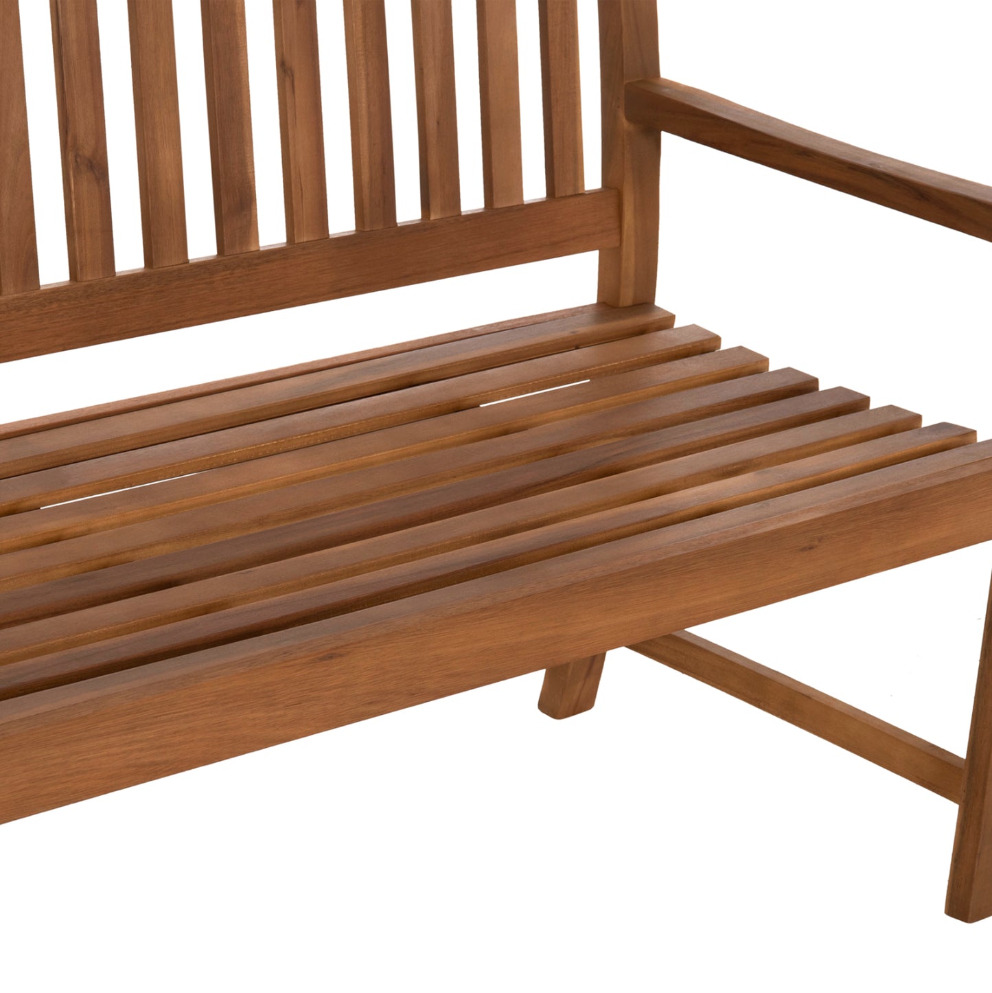 Outdoor Bench 3-seater George Hm6548 Acacia Wood In Natural Color 160x62x90hcm