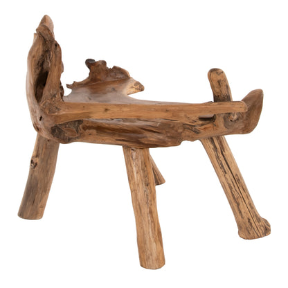 Bench Hm9348 Solid Teak Natural Color 120x88x80 Cm.