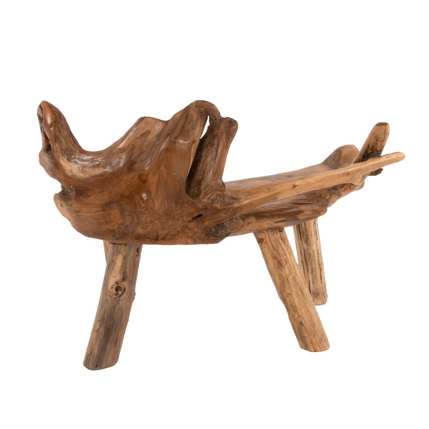 Bench Hm9348 Solid Teak Natural Color 120x88x80 Cm.