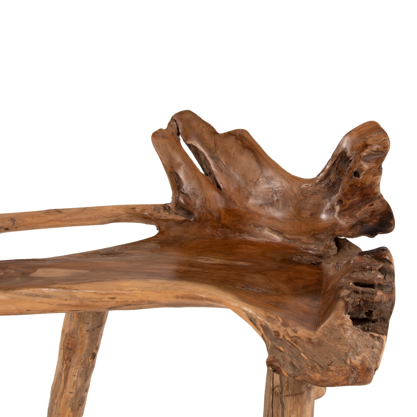 Bench Hm9348 Solid Teak Natural Color 120x88x80 Cm.