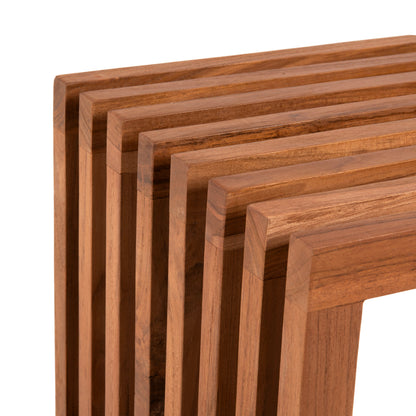 Bench Nya Hm9829 Solid Teak Wood 139,5x34,5x48,5hcm.
