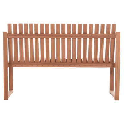 Outdoor Bench 2-seater Ved Hm18124 Teak Wood In Natural Color 130x60x86hcm.