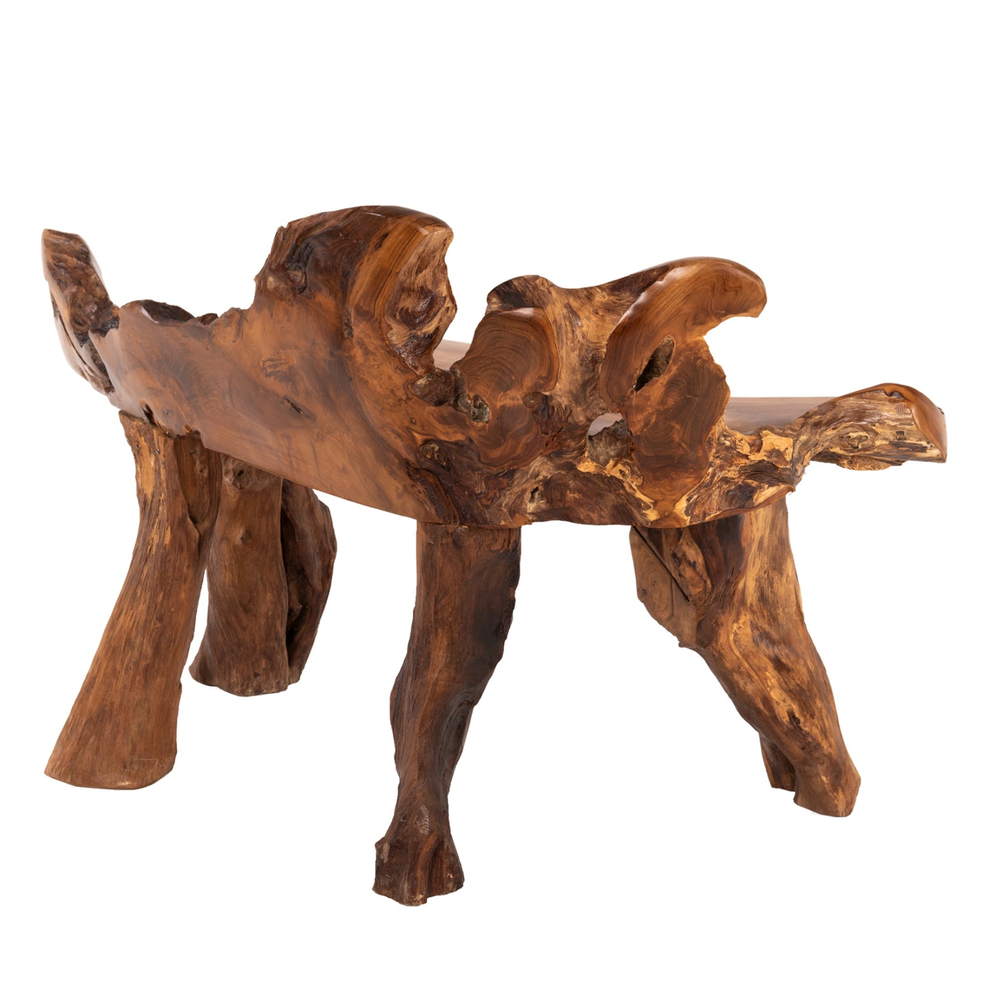 Bench Hm9398 Solid Teak Natural Color 130x52x80Ηcm.