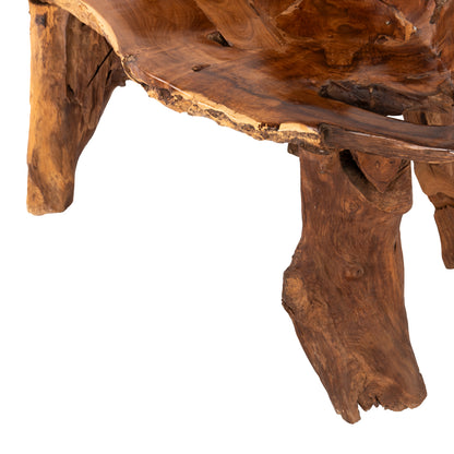Bench Hm9398 Solid Teak Natural Color 130x52x80Ηcm.