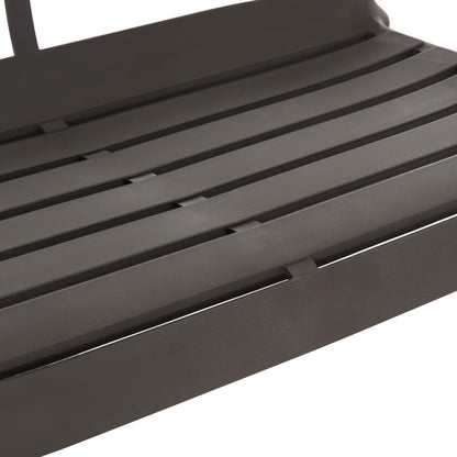 Polypropylene 2-seater Bench Korver Hm6332.05 Dark Olive Green 113x65x76hcm.