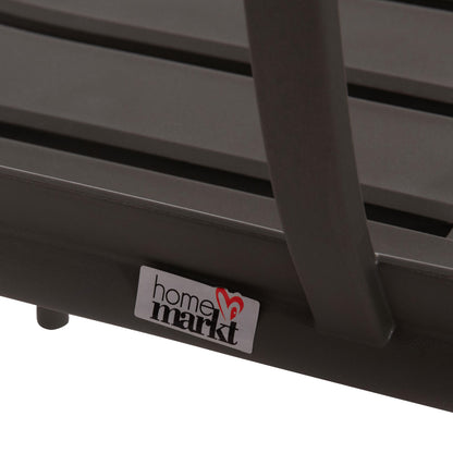 Polypropylene 2-seater Bench Korver Hm6332.05 Dark Olive Green 113x65x76hcm.