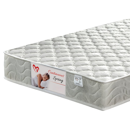 Kids' Bunk Bed With Mattresses & Drawers Triplon Hm10996 Pine Wood In White 207x97x168hcm.