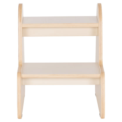 Kids' Step Stool Ricki Hm18340.01 Mdf & Plywood In Natural 33x43.5x40.5hcm.