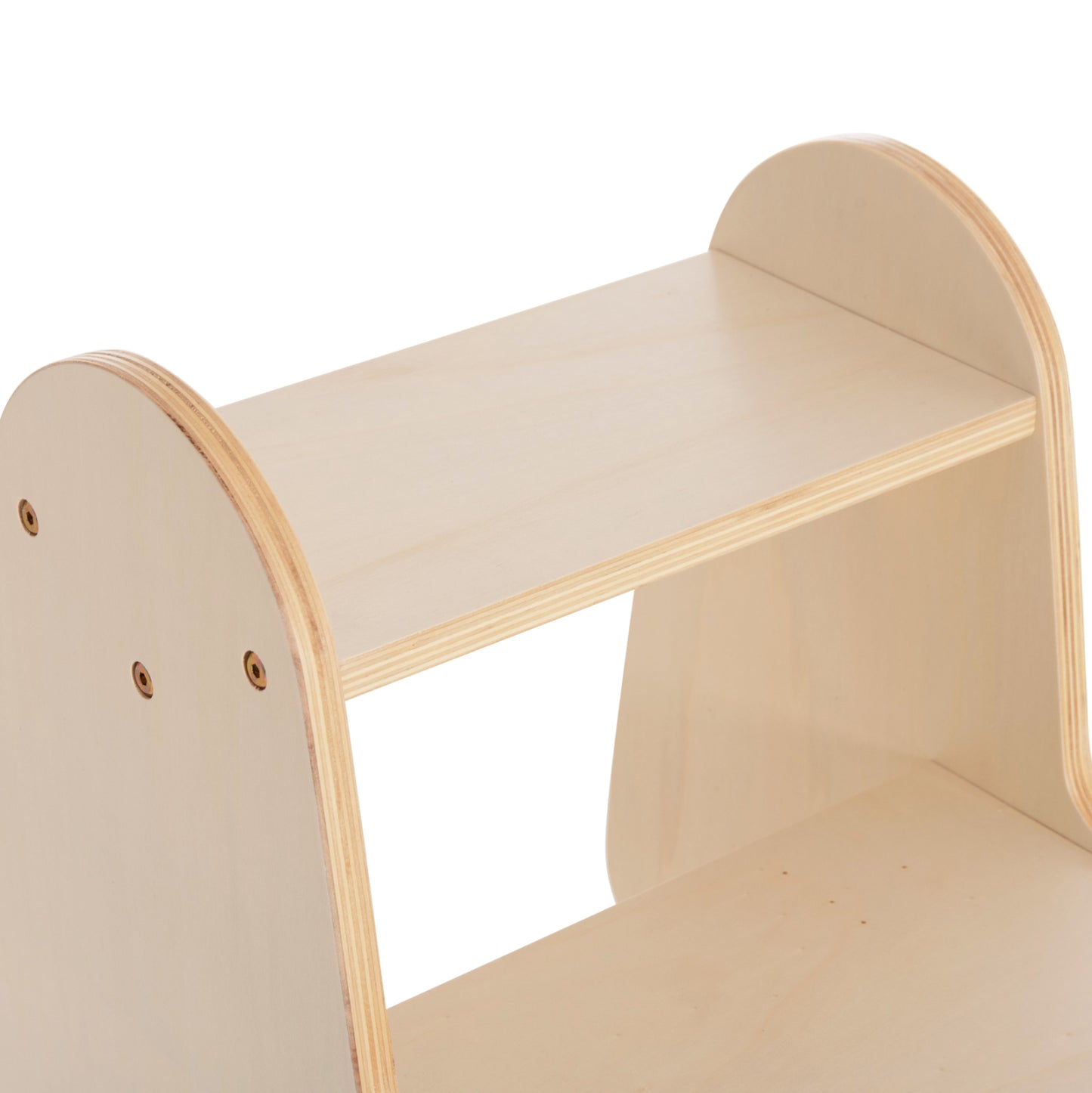 Kids' Step Stool Ricki Hm18340.01 Mdf & Plywood In Natural 33x43.5x40.5hcm.