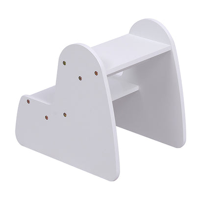Kids' Step Stool Ricki Hm18340.03 Mdf & Plywood In White 33x43.5x40.5hcm.
