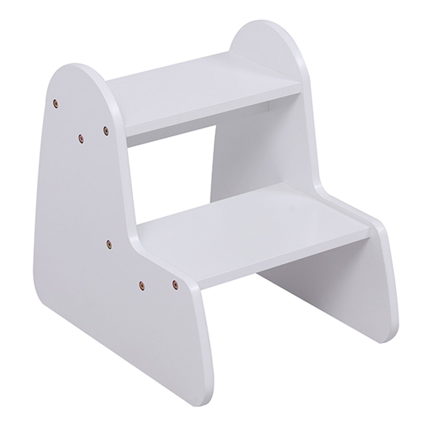 Kids' Step Stool Ricki Hm18340.03 Mdf & Plywood In White 33x43.5x40.5hcm.