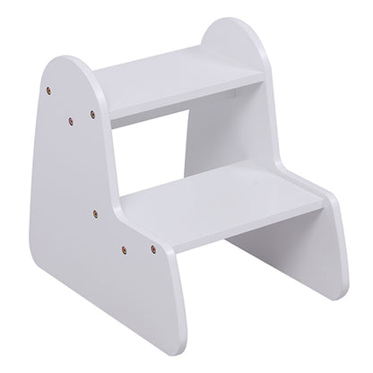 Kids' Step Stool Ricki Hm18340.03 Mdf & Plywood In White 33x43.5x40.5hcm.