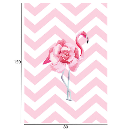 Series Kidder Hm7678.12 80Χ150cm, Pink Flamingo Carpet, Fringes