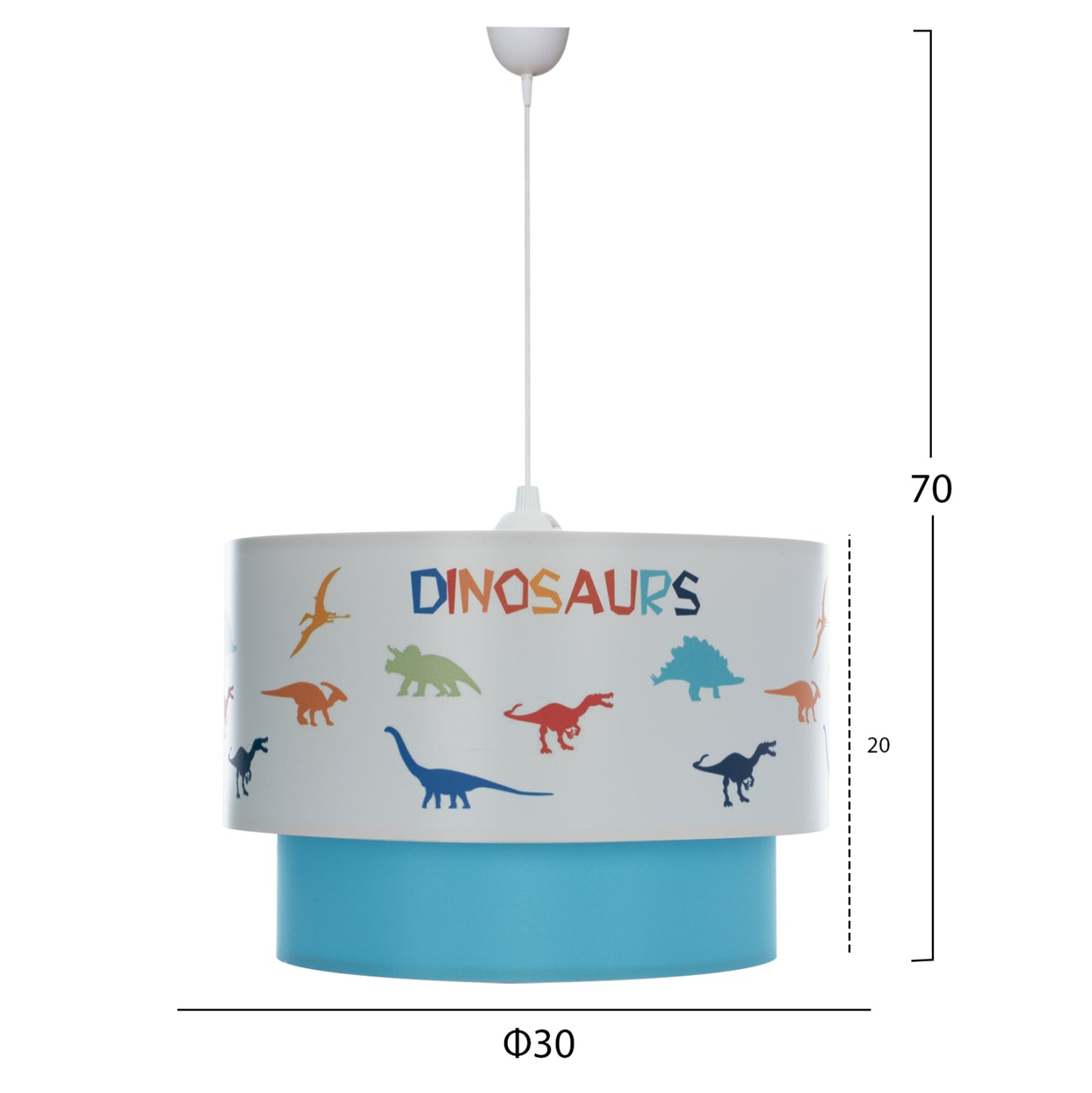 Ceiling Pendant Kid's Room Baloo Hm7572.05 Double Drum Φ30x70h