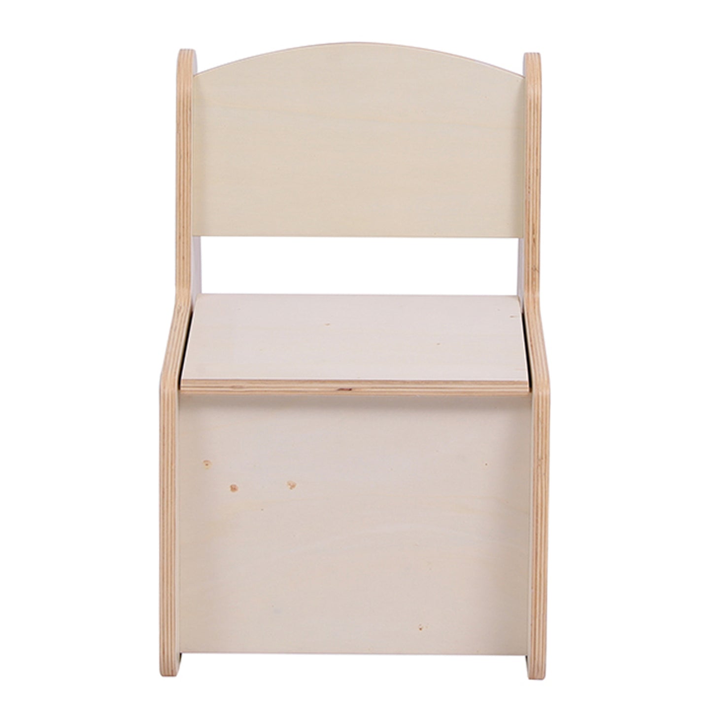 Kid's Chair With Storage Space Ricki Hm18343.01 Plywood/mdf In Natural 33x43x47hcm